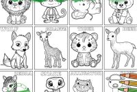 Cute animal coloring page