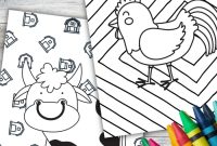 Barn animals coloring pages