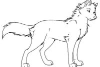 Wolf cute anime coloring pages