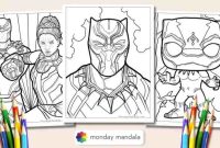 Black panther animal coloring pages