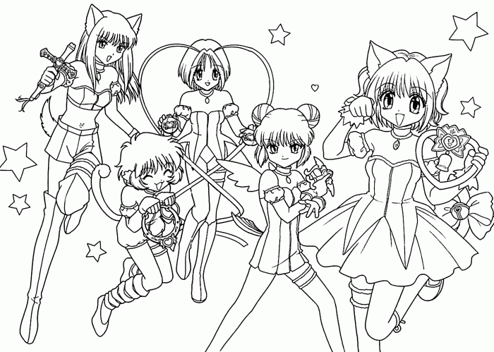 Anime coloring pages online