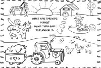 Coloring pages farm animals