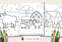 Farm animals coloring pages printable