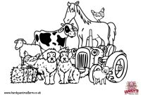 Coloring pages animals farm