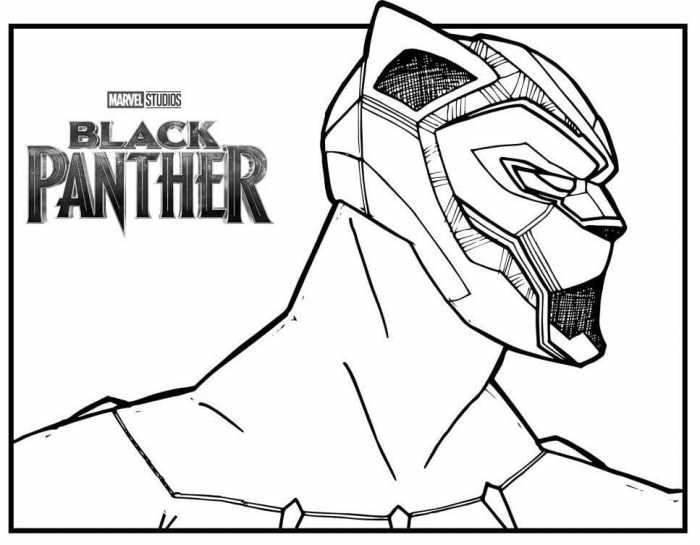 Black panther animal coloring pages