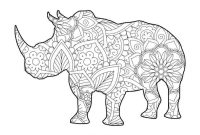 Animal mandala coloring sheets