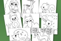 Forest animals coloring pages