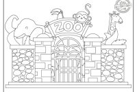 Animals at the zoo coloring pages