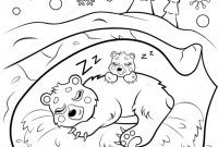 Hibernating animals coloring pages