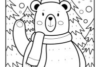 Coloring pages christmas animals