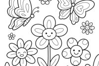 Cute spring animals coloring pages