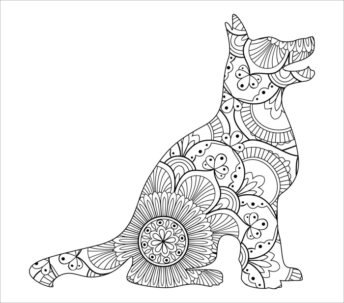 Animal mandala coloring sheets