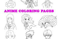 Free printable anime coloring pages