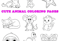 Animal coloring pages easy