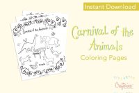 Carnival of the animals coloring pages