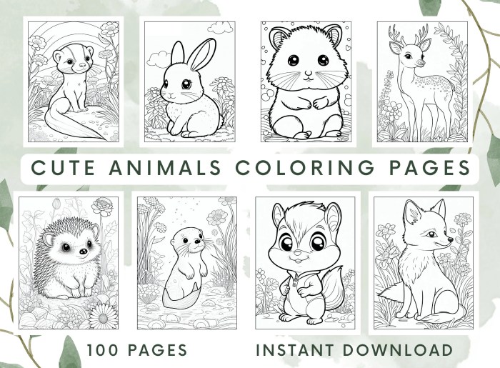 Animals printable coloring pages