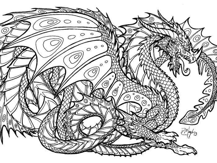 Hard animal coloring pages