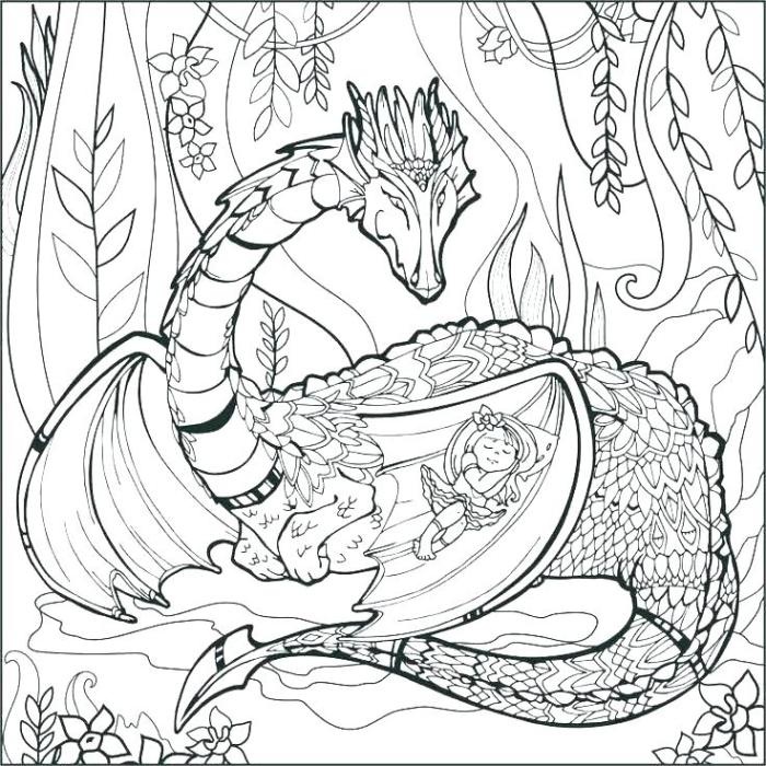 Mythical animal coloring pages