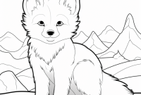 Coloring pages of winter animals