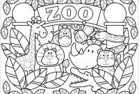 Zoo animal coloring sheets